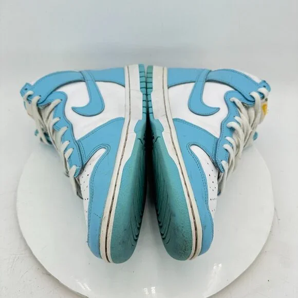 Nike Dunk High Retro Men Size 10.5 DD1399 401 Blue Chill White Training Shoes - Picture 7 of 11